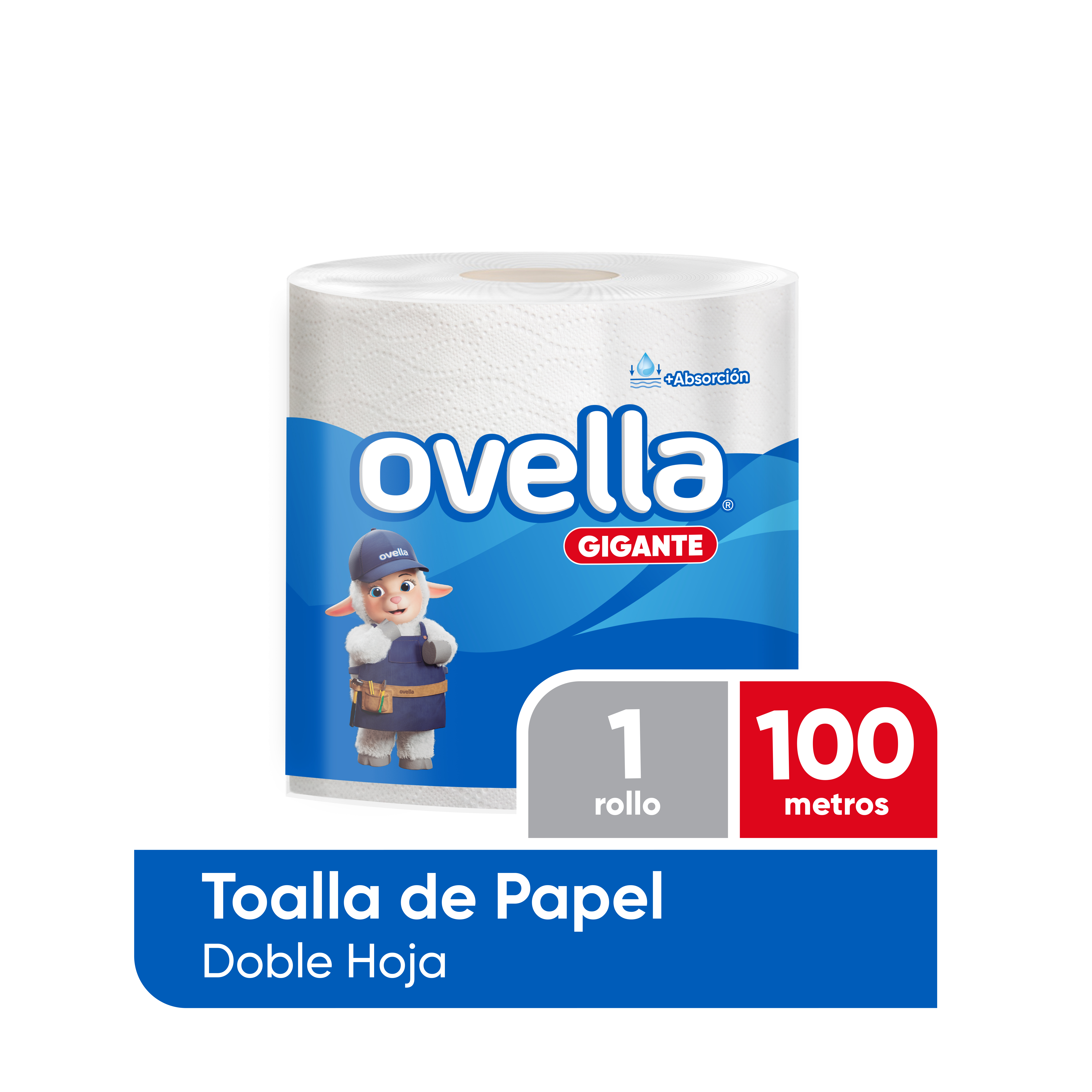 TOALLA DE PAPEL EN ROLLO 2X190 METROS OVELLA