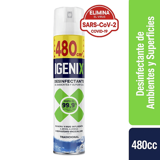 Desinfectante Aerosol Igenix Tradicional 480cc