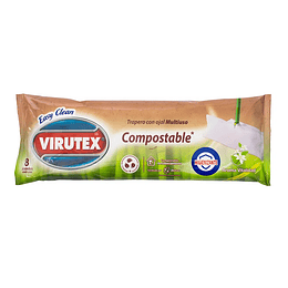 Trapero Con Ojal Multiuso Desinfectante Compostable Aroma Vitalidad 8 Unidades - Virutex