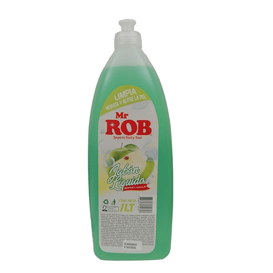 Jabón Líquido Mr Rob 1000 ml. Manzana