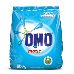 Detergente en Polvo Omo Matic 800 Gr.