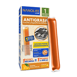 Nanolife Antigrasa Cítrico Líquido Recarga 1 lT.