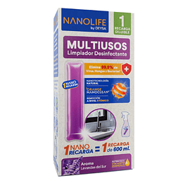 Nanolife Multiuso Desinfectante Lavanda Recarga 1 Lt.