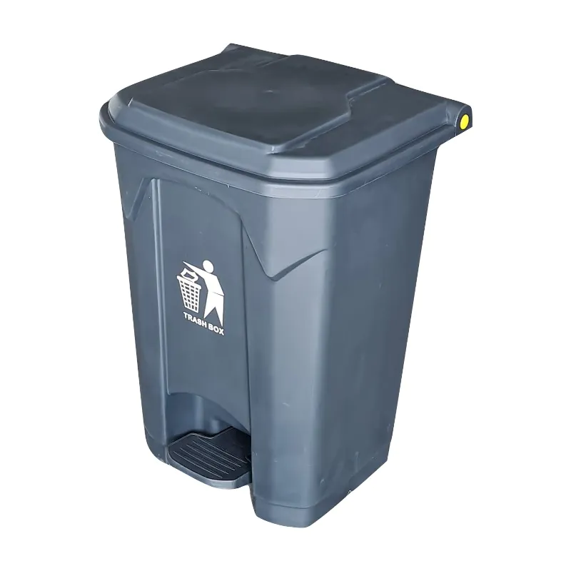 Contenedor de Basura 50 con Tapa y Pedal Color Gris