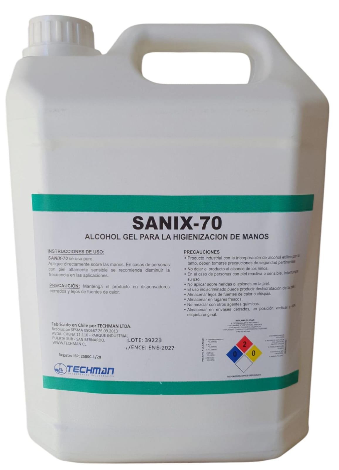Alcohol Gel 5 Litros