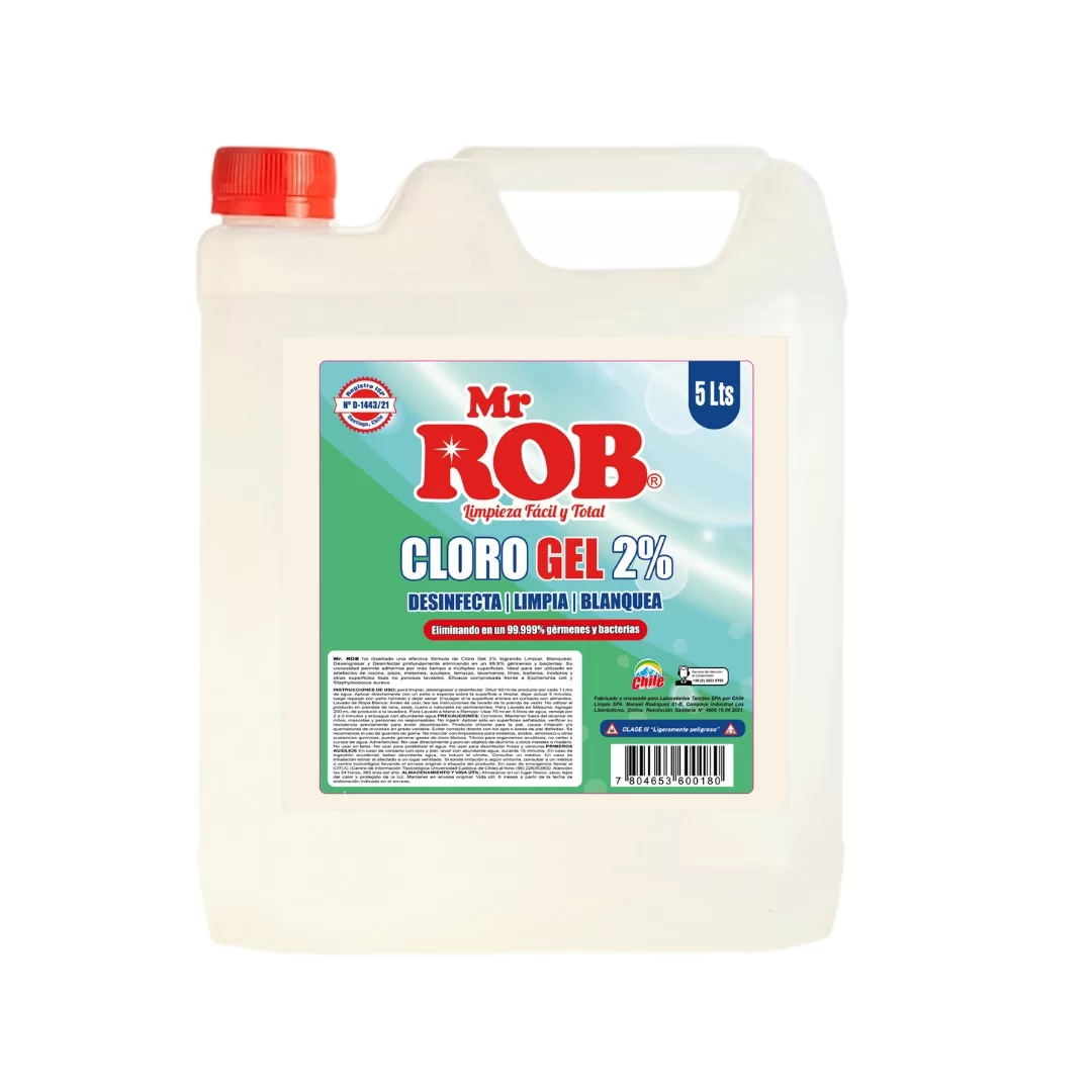 Cloro Gel Mr Rob 5 Lt.