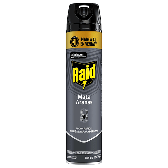 Raid Insecticida Max Mata Arañas 420cc