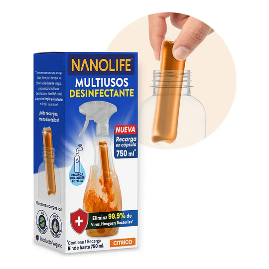 Nanolife Multiuso Desinfectante Cítrico Recarga