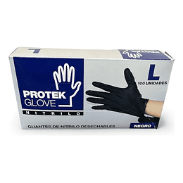 Guante Nitrilo Negro S/Polvo x 50 pares Talla M