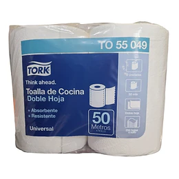 Toalla de Cocina Tork H/D 2 Rollos X 50 Mt.