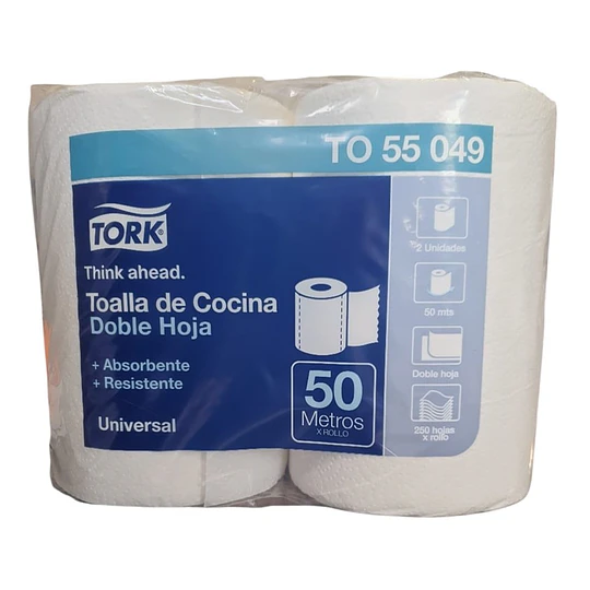 Toalla de Cocina Tork H/D 2 Rollos X 50 Mt.