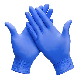 Guante de Nitrilo Desechable Sin Polvo - Talla S 100 Unid.