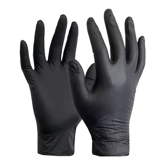 Guante Nitrilo Negro S/Polvo x 50 pares Talla S