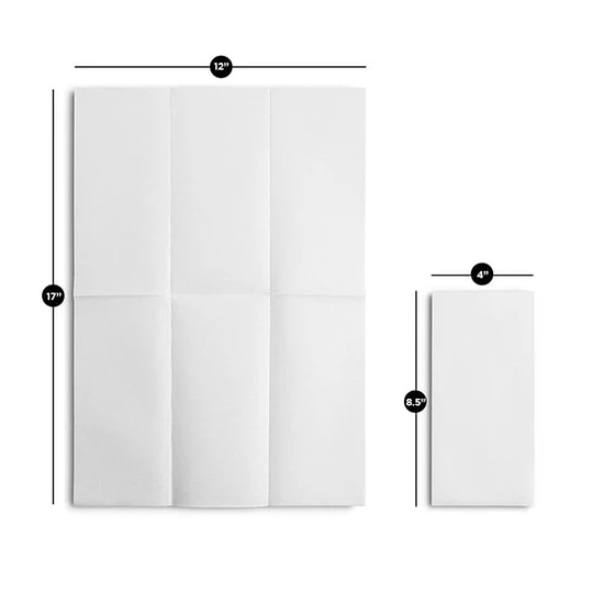 Servilleta 30x40 Blanca 1/6 Caja 10 Paq. X 100 (1000 Unid.)