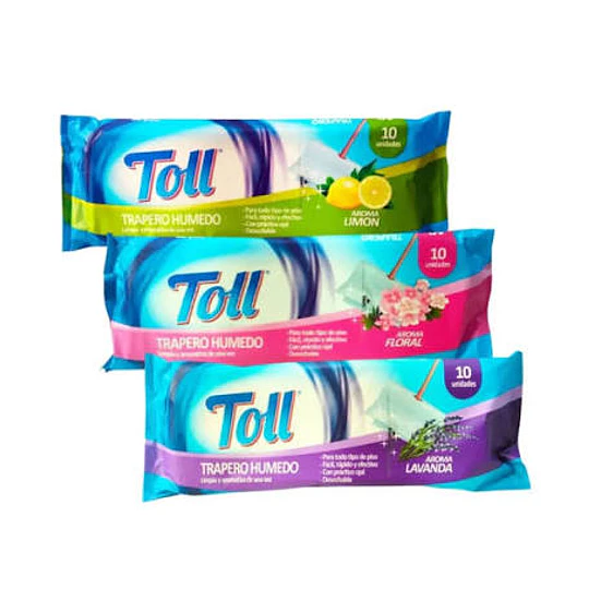 Trapero Húmedo 10 Unid. Toll