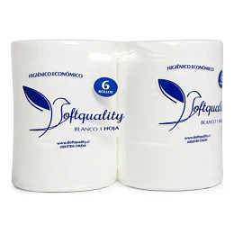 Papel Higiénico Jumbo 6x500 Mt. H/S Softquality