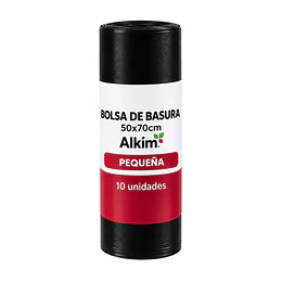 Bolsa de Basura Negra 50x70 x 10 Unid. 20 Mic.