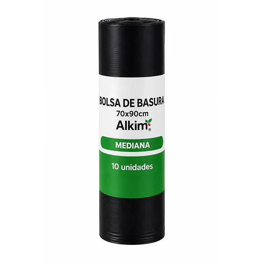 Bolsa de Basura Negra 70x90 x 10 Unid. 25 Mic.