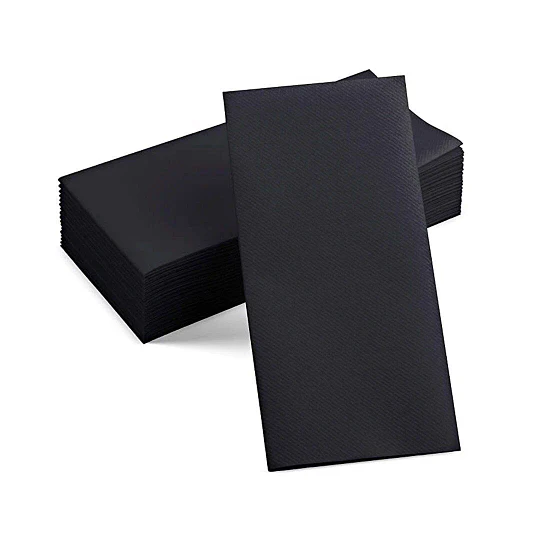 Servilleta 30x40 Negra 1/6 Caja 10 Paq. X 100 (1000 Unid.)