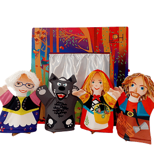 Teatro bosque con Títeres de Caperucita Roja (cuatro)