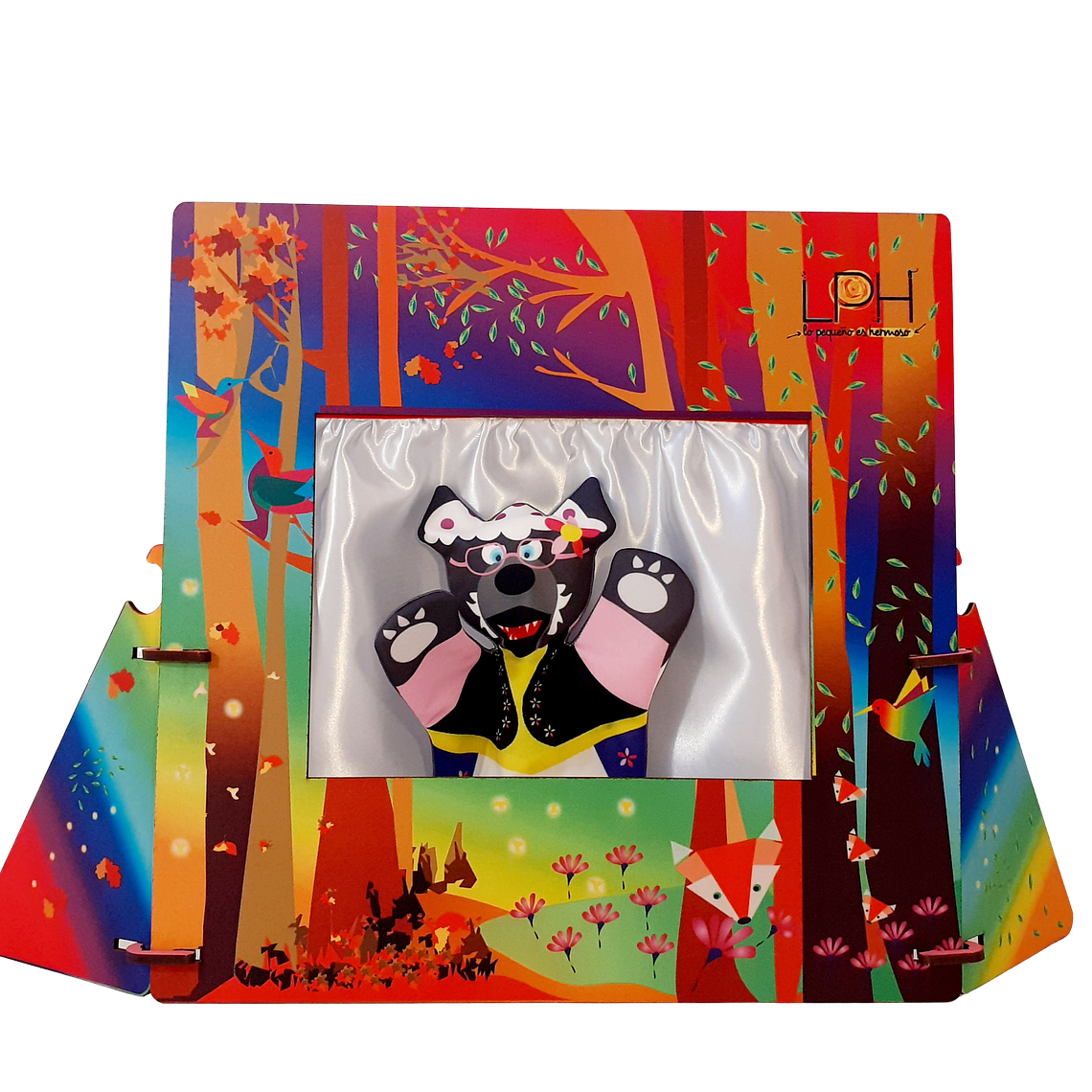 Teatro bosque con Títeres de Caperucita Roja (cuatro) 3