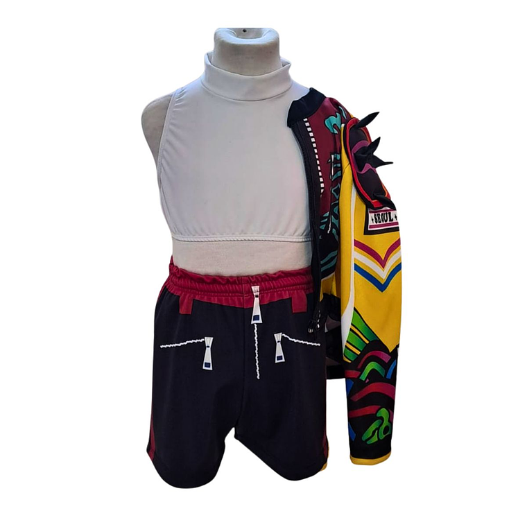 Disfraz de Rumi K-Pop Demon Hunters (Traje de colores con Chaqueta amarilla) 6