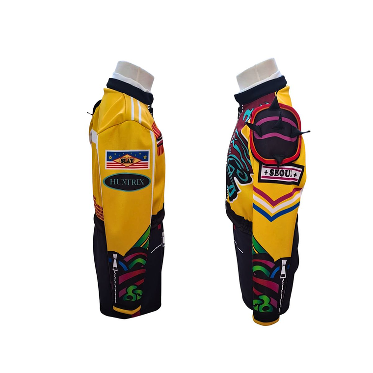 Disfraz de Rumi K-Pop Demon Hunters (Traje de colores con Chaqueta amarilla) 4