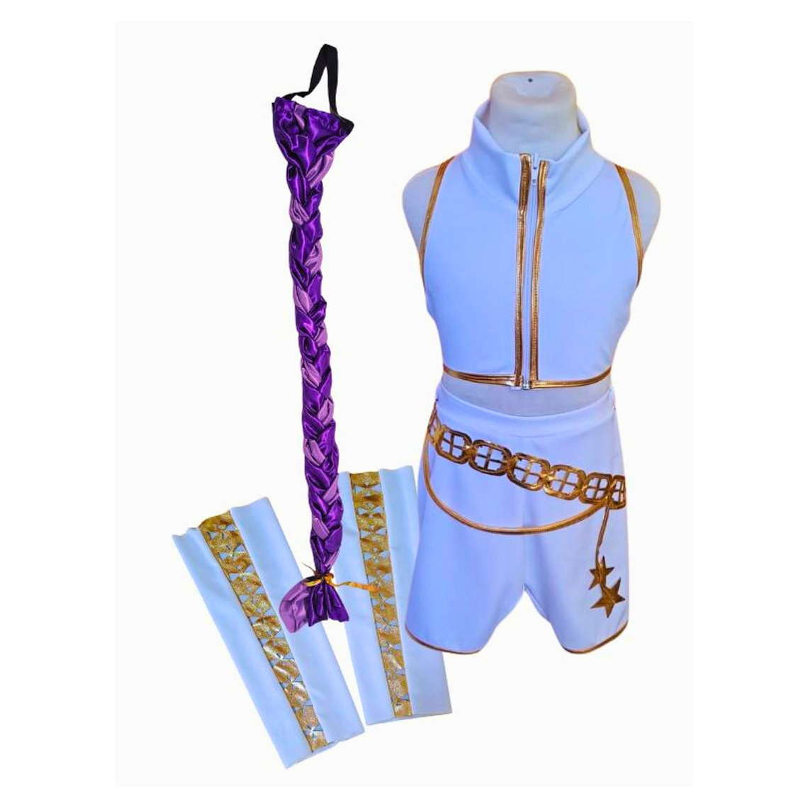 Disfraz de Rumi K-Pop Demon Hunters, con Chaqueta y encanto dorado 3