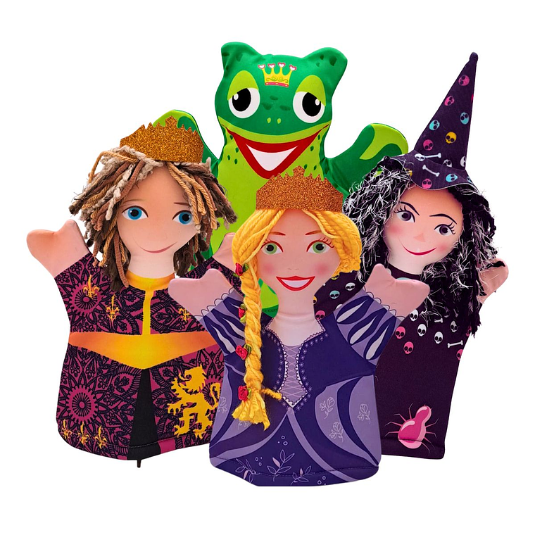 Cuento de Príncipe Sapo y su Princesa. Títeres de Mano 1