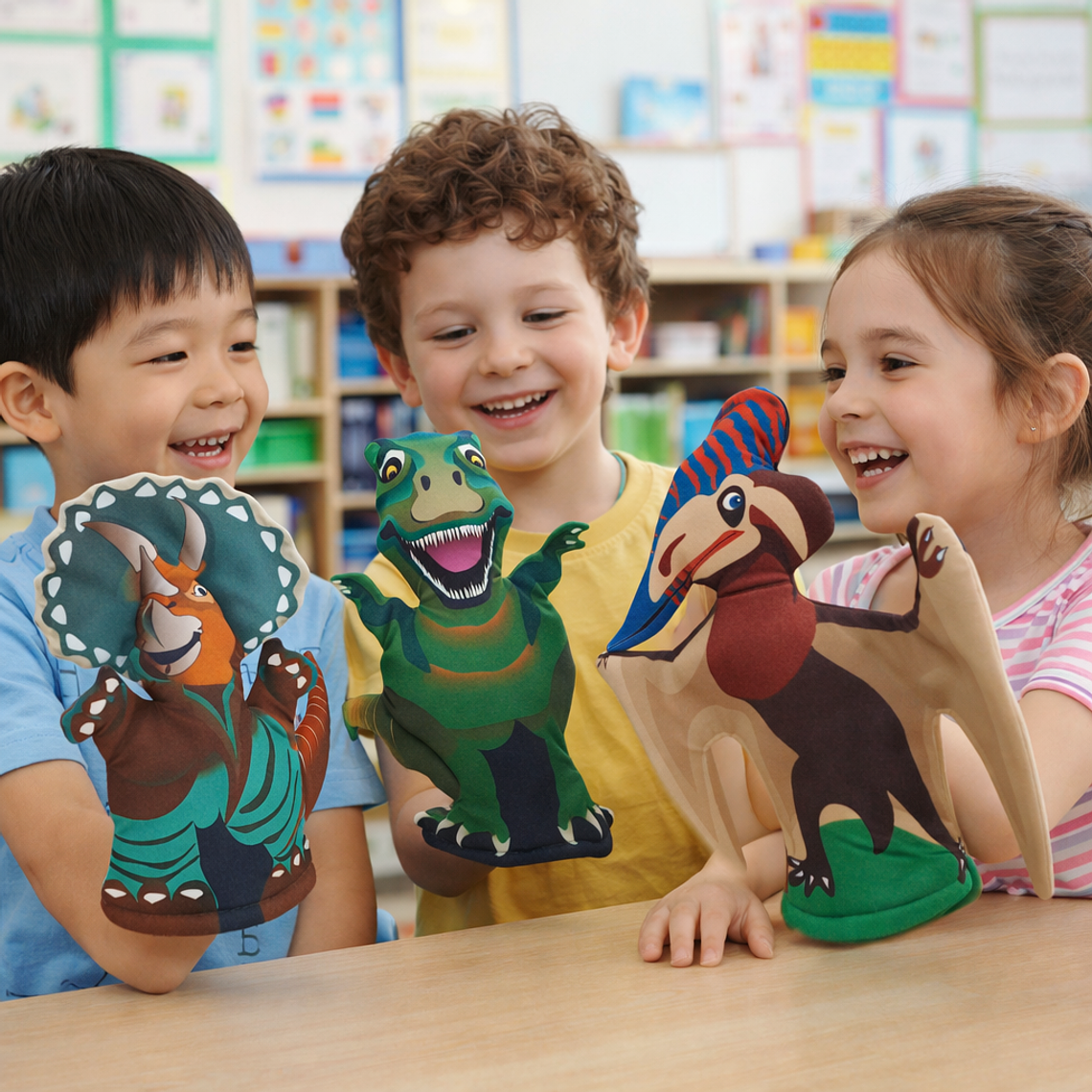 La Prehistoria: Dinosaurios y Cavernícolas. Títeres de mano. 7