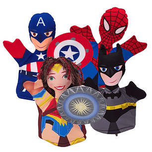 Superhéroes. Títeres de Mano