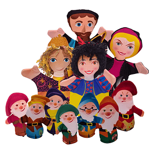 Blancanieves y los Siete Enanitos. Títeres de Mano y de Dedo.