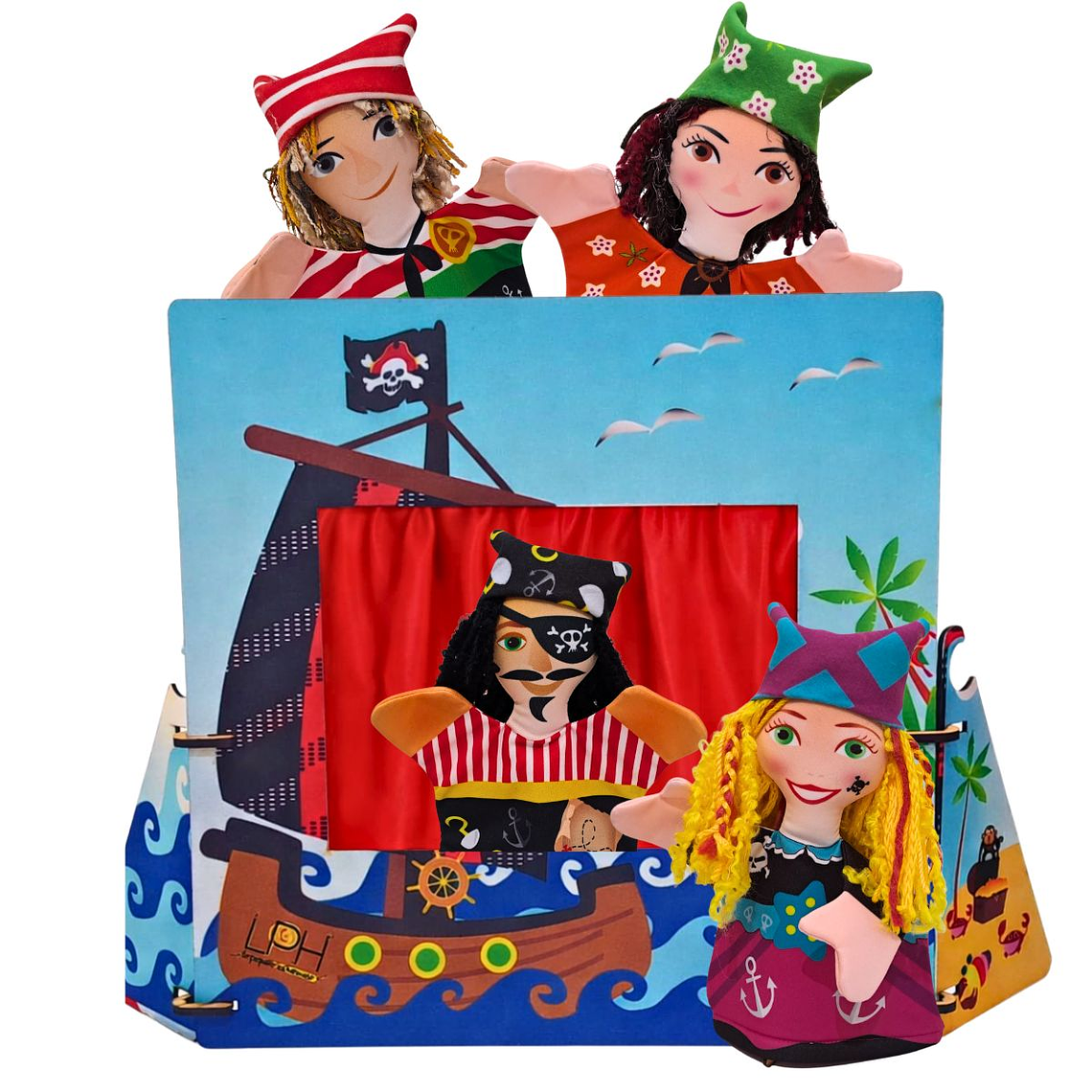 Teatro Barco con Títeres de Los Piratas de los Siete Mares. 1