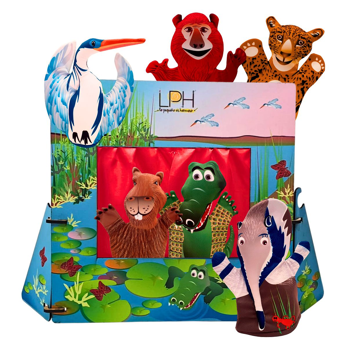 Teatro de los Esteros del Iberá Títeres de animales de los Esteros del Iberá 1