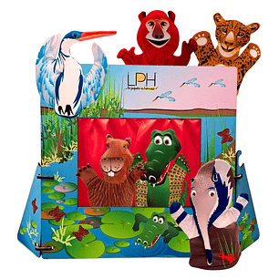 Teatro de los Esteros del Iberá Títeres de animales de los Esteros del Iberá