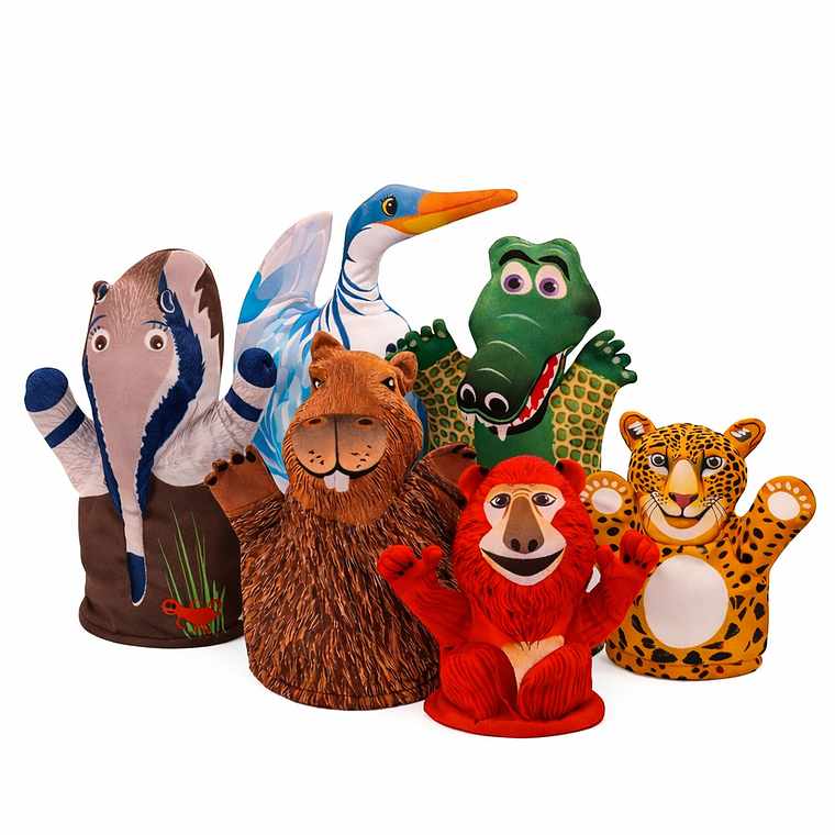Teatro de los Esteros del Iberá Títeres de animales de los Esteros del Iberá 3