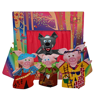 Teatro Bosque con Títeres del cuento 