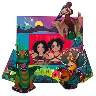 Teatro Prehistoria con Títeres de Dinosaurios y Cavernícolas