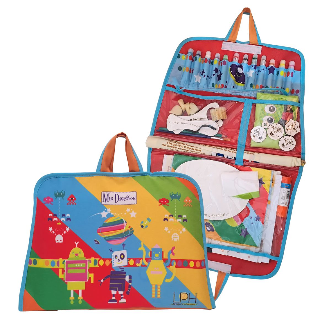 Valija de Arte Mis Diseños. Robots 2