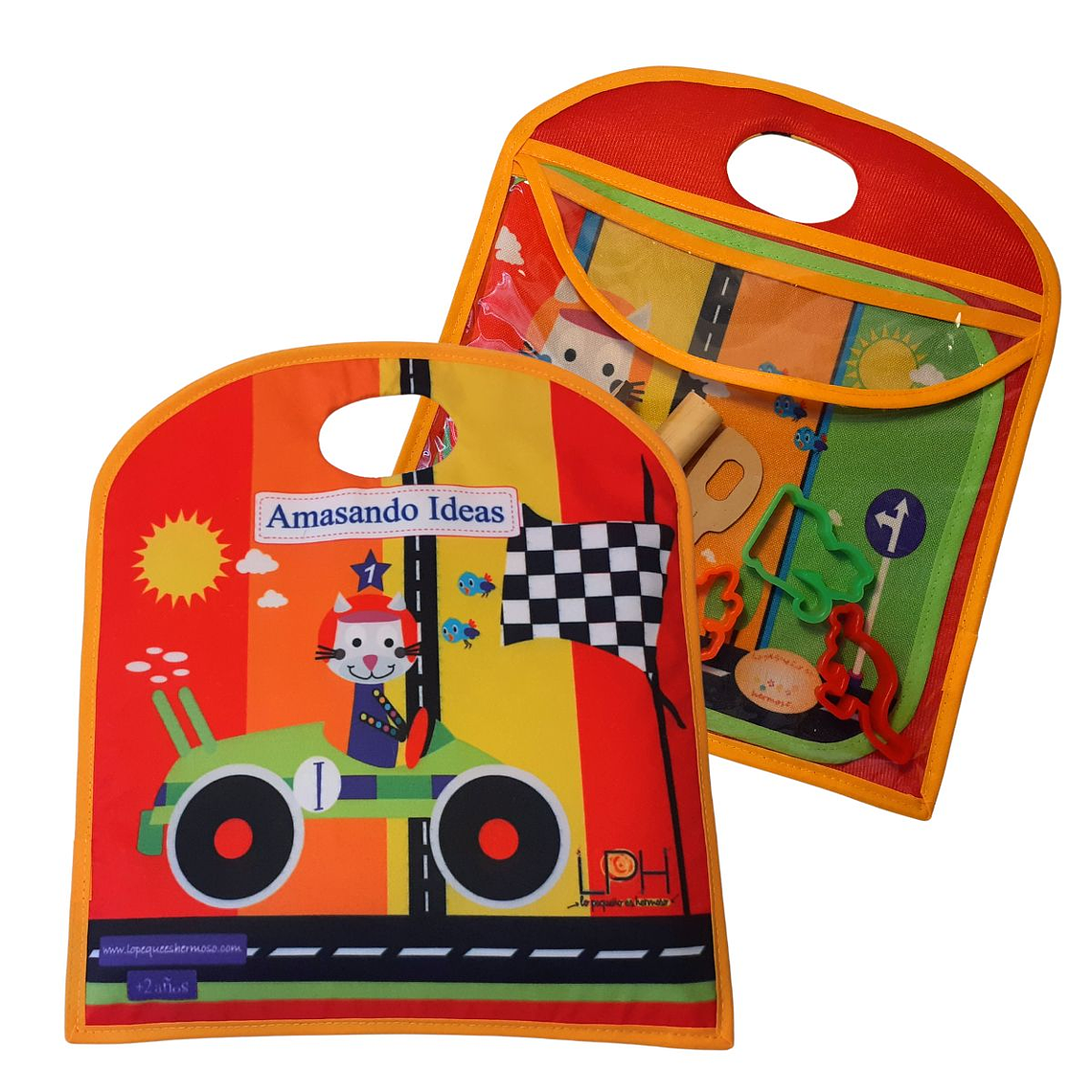 Bolsito Creativo Amasando Ideas. Gato Automovilista 2