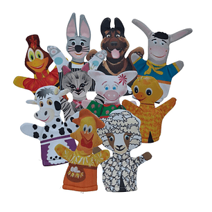 Títeres de dedo de Animales de Granja