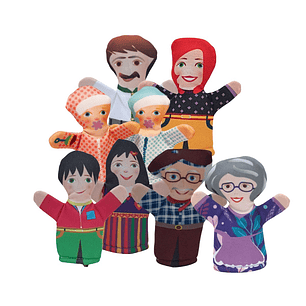 Títeres de dedo de Familia