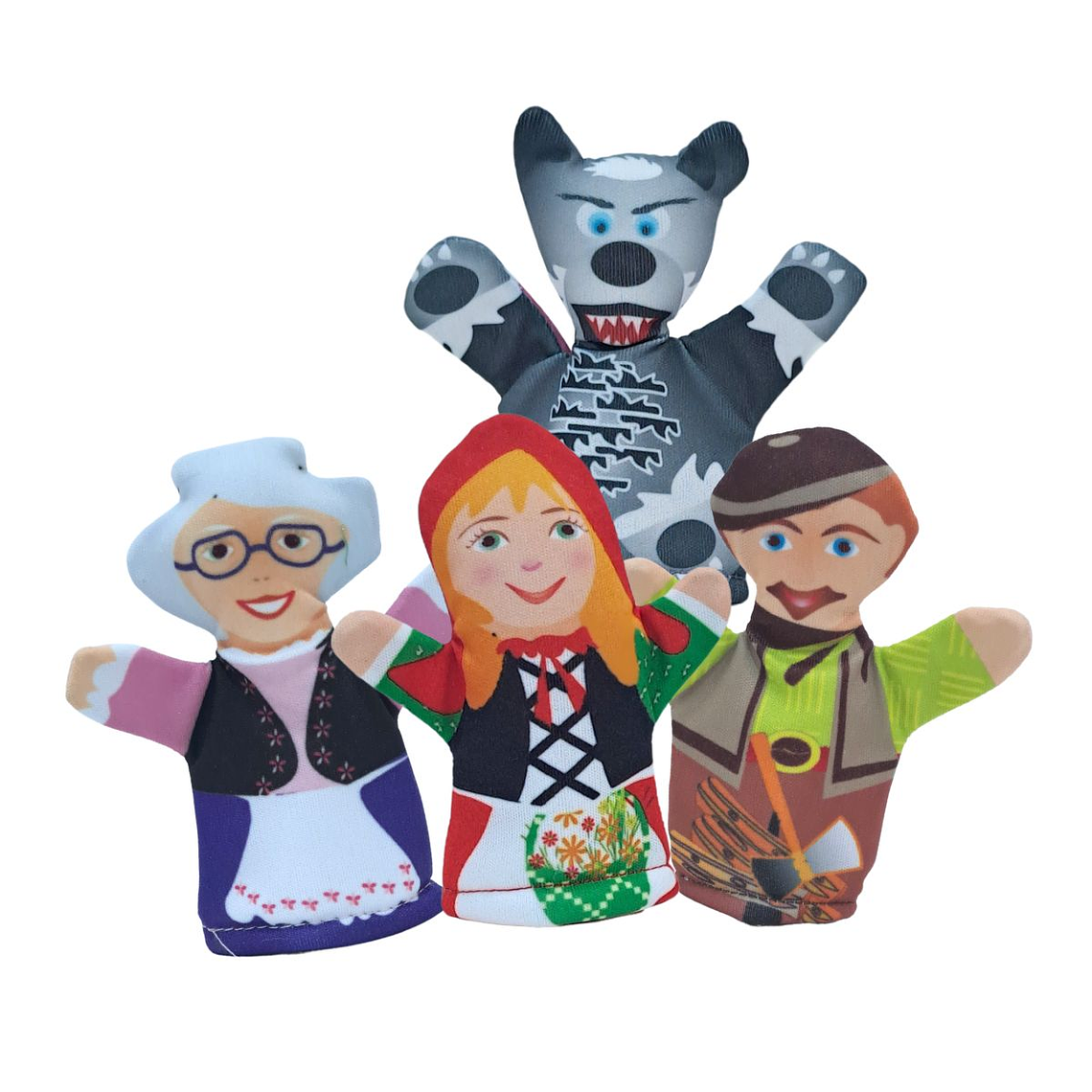 Títeres de dedo del cuento Caperucita Roja 1