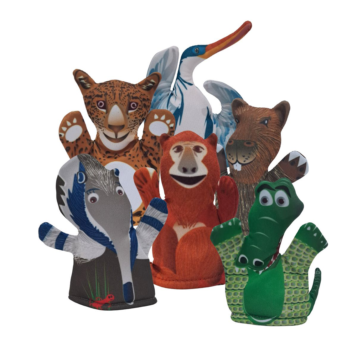 Títeres de dedo de Animales de los Esteros del Iberá 1