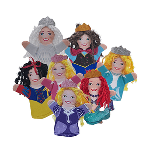 Títeres de dedo de Heroínas de Cuento 