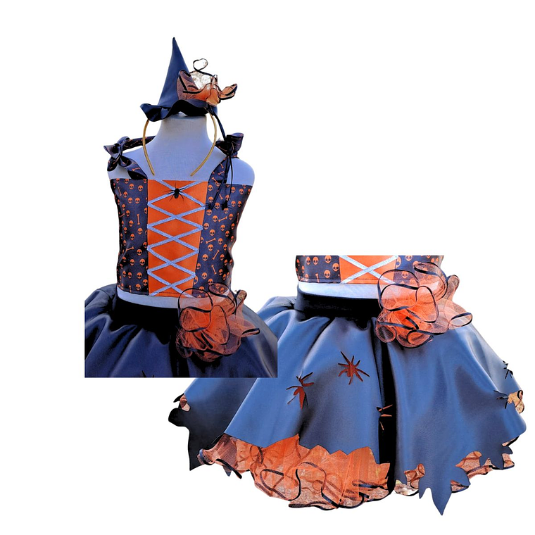 Disfraz de Brujita Naranja 2