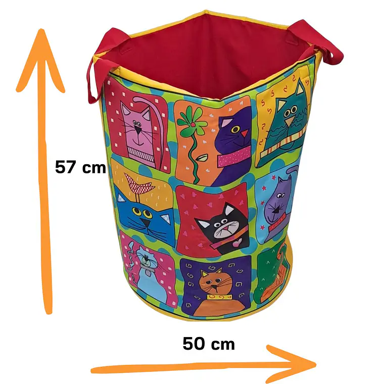 Cesto organizador de juguetes Mininos 1