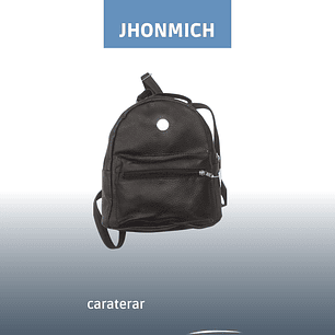 Morral pequeño semicuero  JhonMich Ref. JM#002A