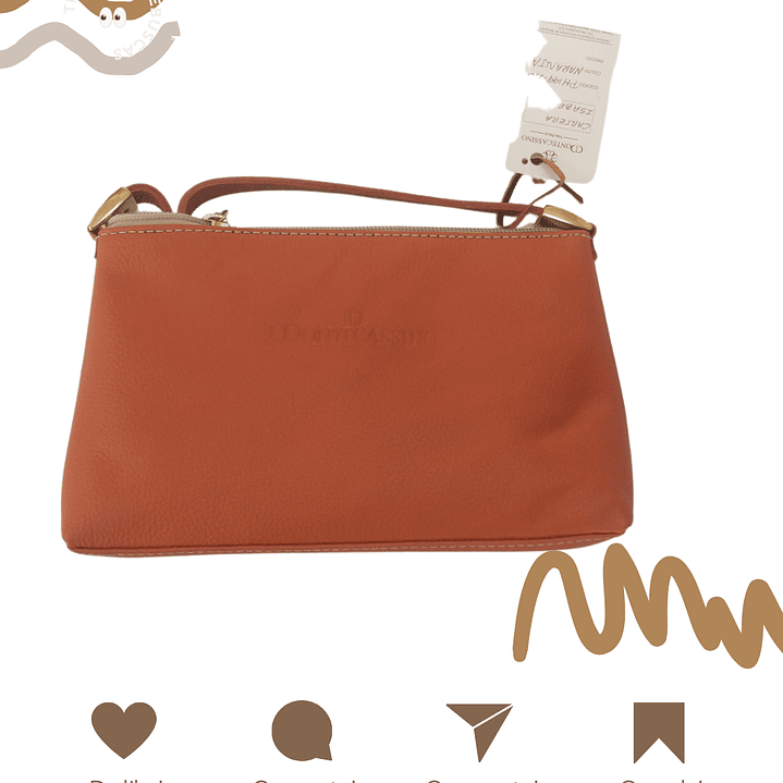 Cartera pequeña 100% cuero Ref. MOT001