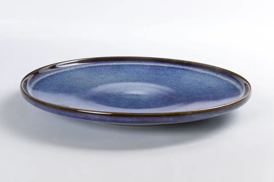 Plato de fondo Azul liso  2